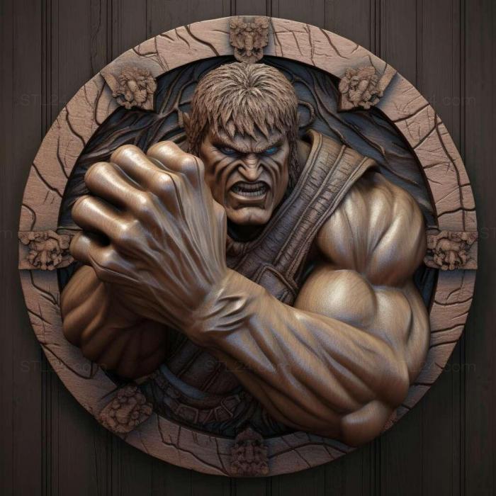 Games (Fist of the North Star Kens Rage 3, GAMES_25775) 3D models for cnc