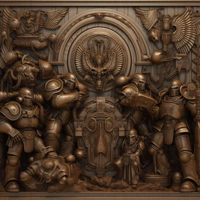 Игры (Warhammer 40000 Нападение на Ересь Гора 2, GAMES_25938) 3D модель для ЧПУ станка