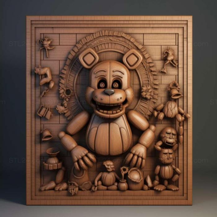 Games (Five Nights at Freddys AR Special Delivery 4, GAMES_26064) 3D models for cnc