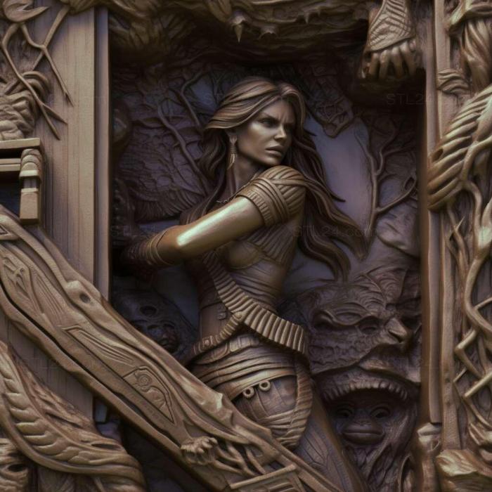 Games (Tomb Raider Underworld Laras Shadow 2, GAMES_26590) 3D models for cnc