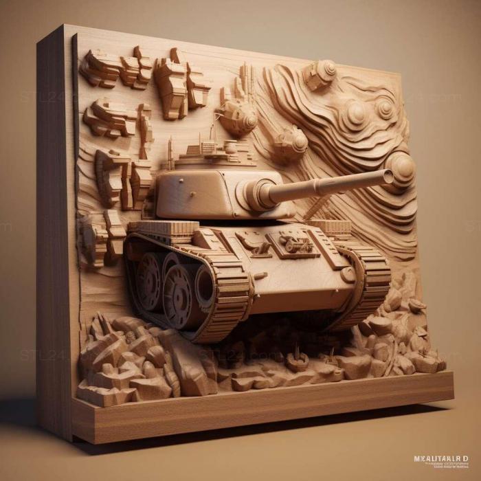 Games (Battle City Tanks 4, GAMES_26612) 3D models for cnc