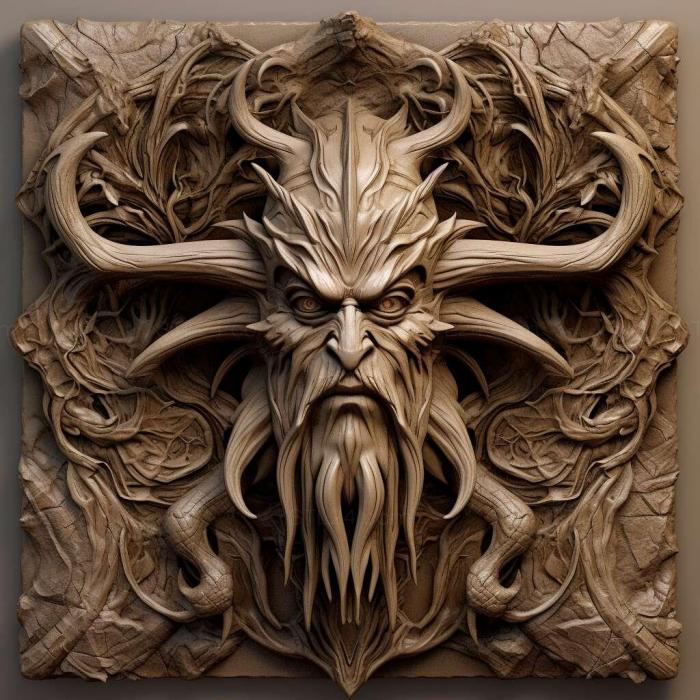 Игры (Warcraft III Царство хаоса 4, GAMES_26816) 3D модель для ЧПУ станка