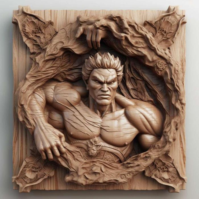 Games (Tekken x Street Fighter 4, GAMES_26888) 3D models for cnc