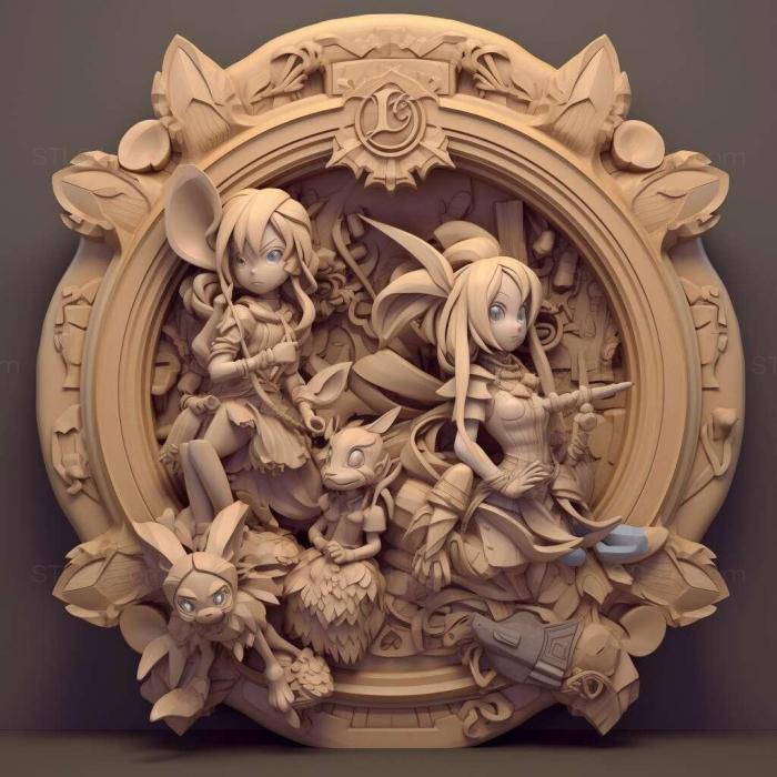 Games (Disgaea 4 A Promise Revisited 4, GAMES_27048) 3D models for cnc
