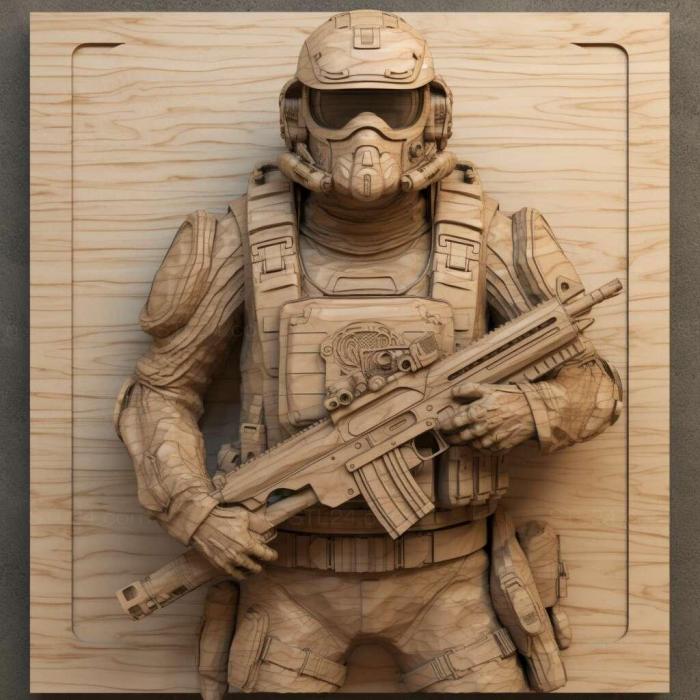 Games (Tom Clancys GhoRecon Future Soldier 4, GAMES_2712) 3D models for cnc