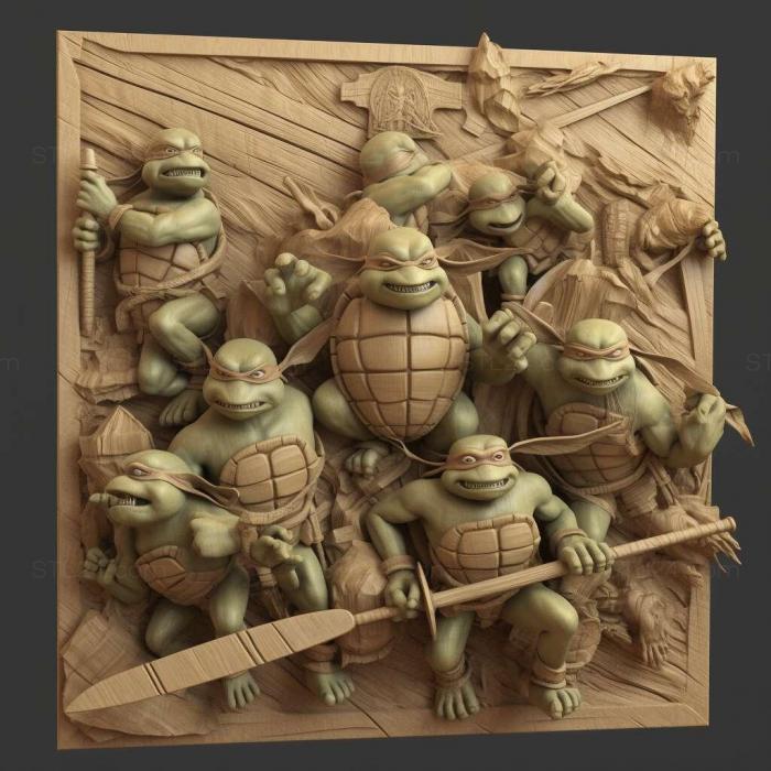 Games (TMNT Mutant Melee 3, GAMES_27447) 3D models for cnc