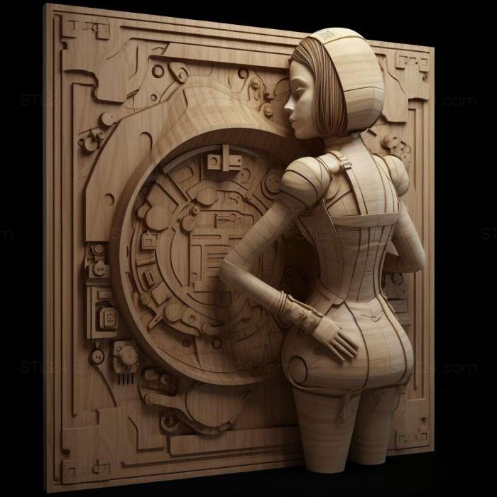 Games (The Girl and the Robot 3, GAMES_27887) 3D models for cnc