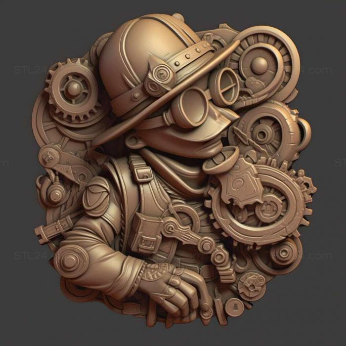 Games (SteamWorld Heist 4, GAMES_28148) 3D models for cnc