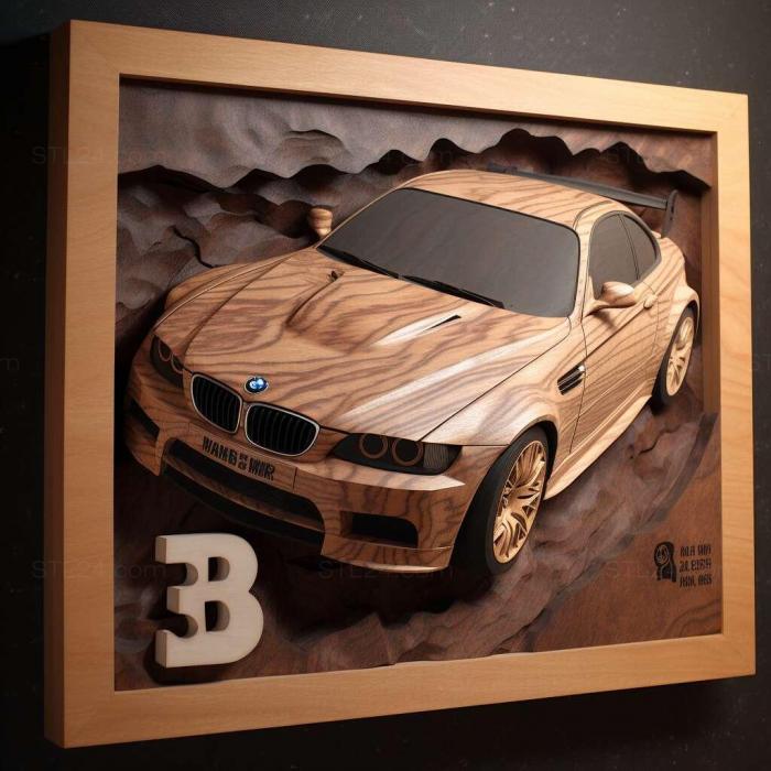 Игры (BMW M3 Вызов 2, GAMES_28302) 3D модель для ЧПУ станка