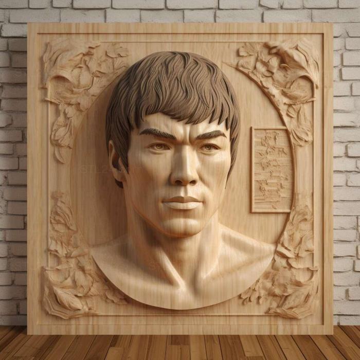 Games (Bruce Lee actor and martial arts star 1, GAMES_2877) 3D models for cnc