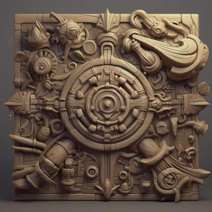 Games (Dungeon Defenders 2 4, GAMES_29100) 3D models for cnc