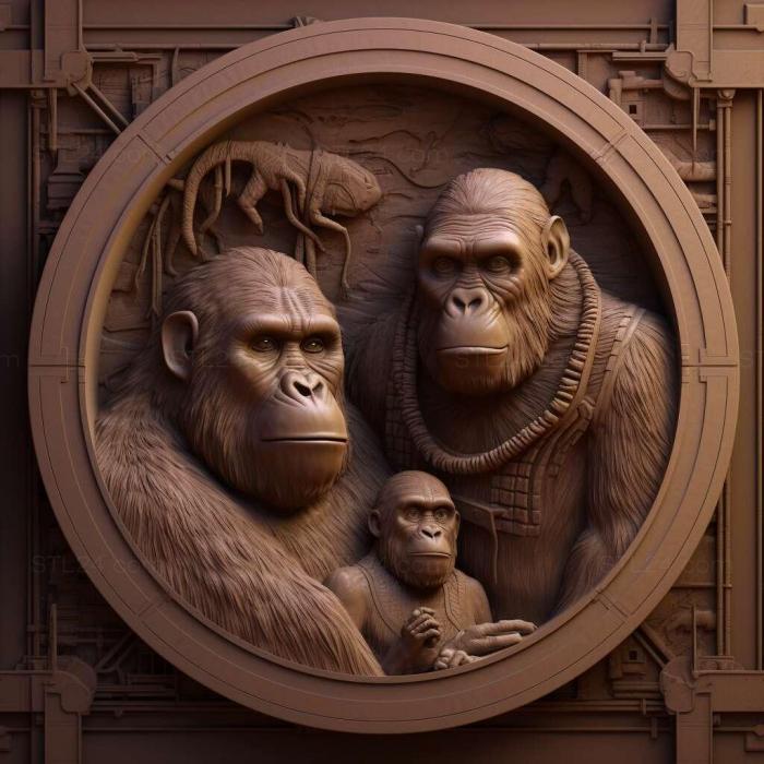 Games (Planet of the Apes Last Frontier 3, GAMES_29107) 3D models for cnc
