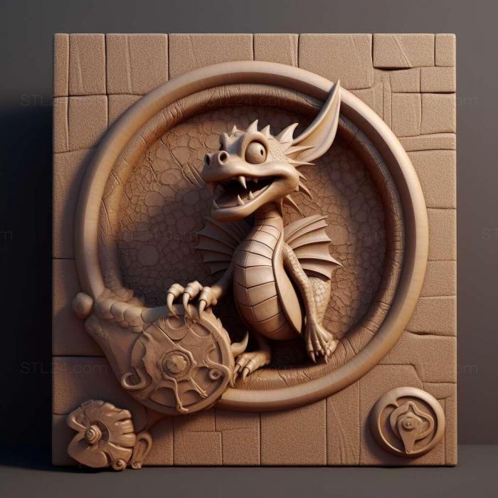 Games (The Legend of Spyro A New Beginning 3, GAMES_29427) 3D models for cnc