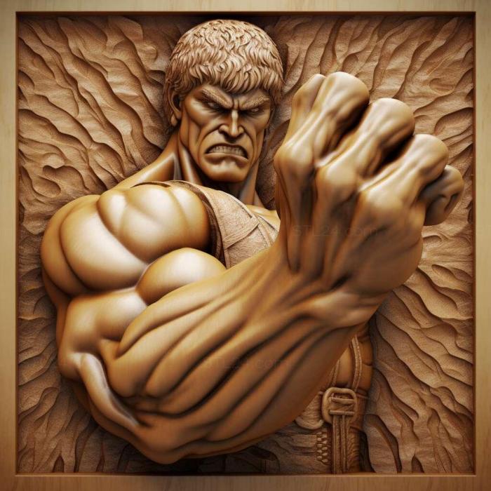 Games (Hokuto No Ken Fist of the North Star 1, GAMES_29569) 3D models for cnc