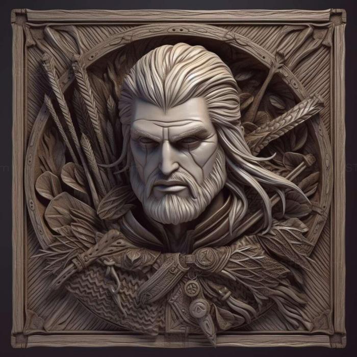 Games (The Witcher 3 Wild Hunt 4, GAMES_29648) 3D models for cnc