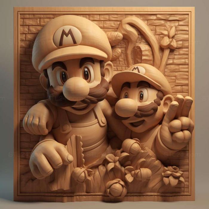 Games (New Super Mario Bros 2 2, GAMES_29734) 3D models for cnc