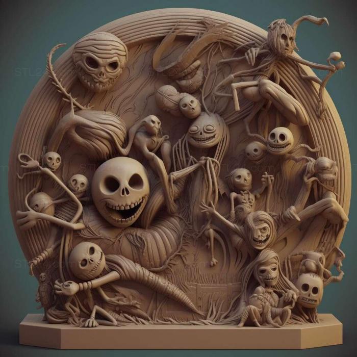 Games (The Nightmare Before Christmas Oogies Revenge 4, GAMES_29744) 3D models for cnc