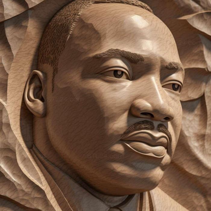 Games (Martin Luther King Jrcivil rights leader 1, GAMES_30301) 3D models for cnc