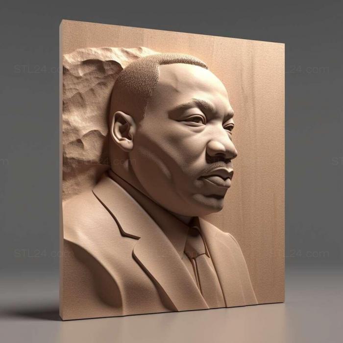 Games (Martin Luther King Jrcivil rights leader 2, GAMES_30302) 3D models for cnc