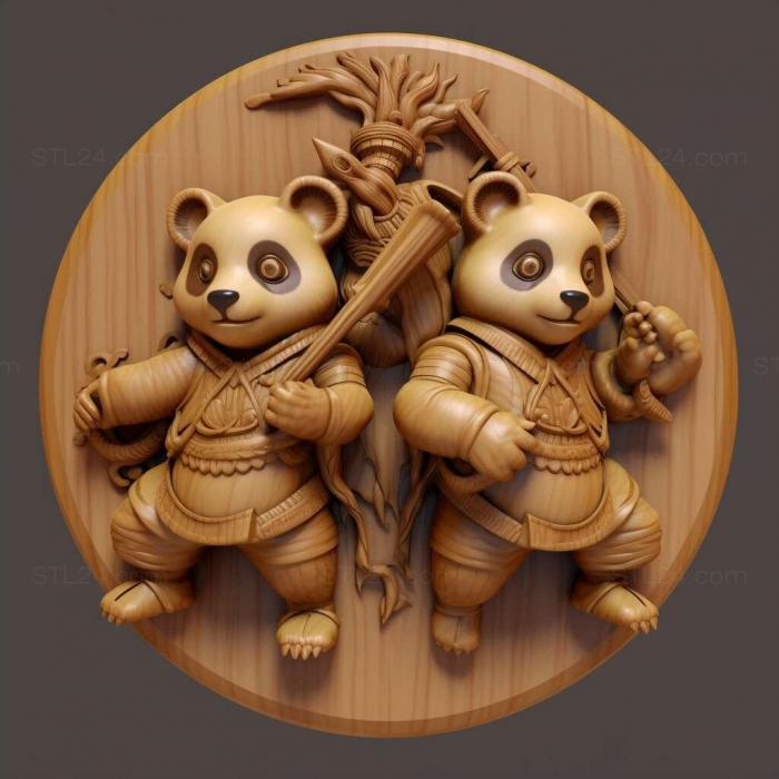 Games (Tai Chi Panda Heroes 4, GAMES_30516) 3D models for cnc