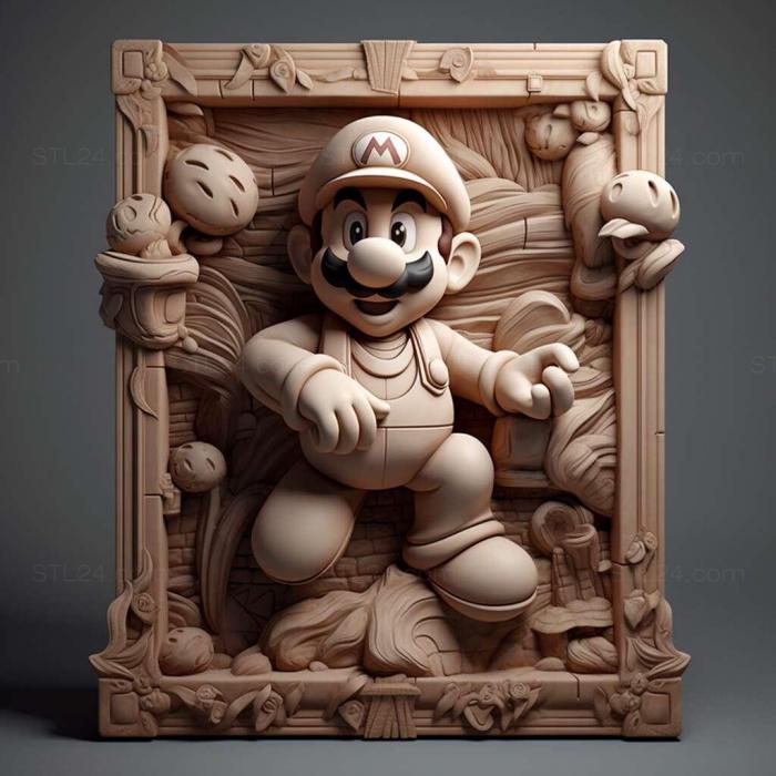 Games (Mario fromSuper Mario 1, GAMES_30521) 3D models for cnc