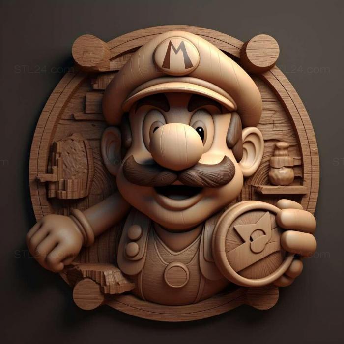 Games (Mario fromSuper Mario 2, GAMES_30522) 3D models for cnc