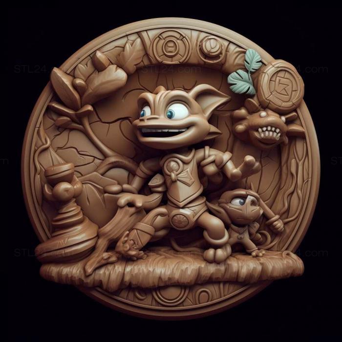 Games (Skylanders Spyros Adventure 4, GAMES_30988) 3D models for cnc