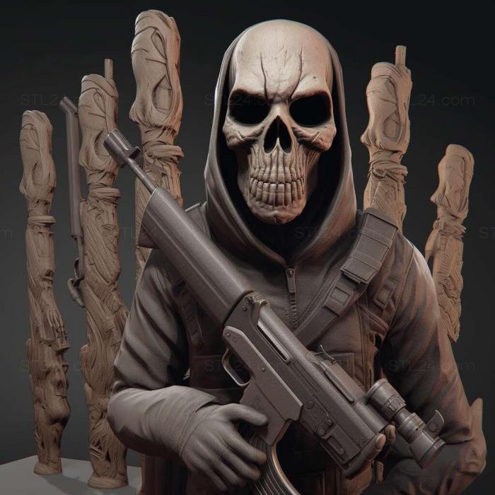 Games (PayDay 2 Gage Sniper Pack 4, GAMES_31540) 3D models for cnc
