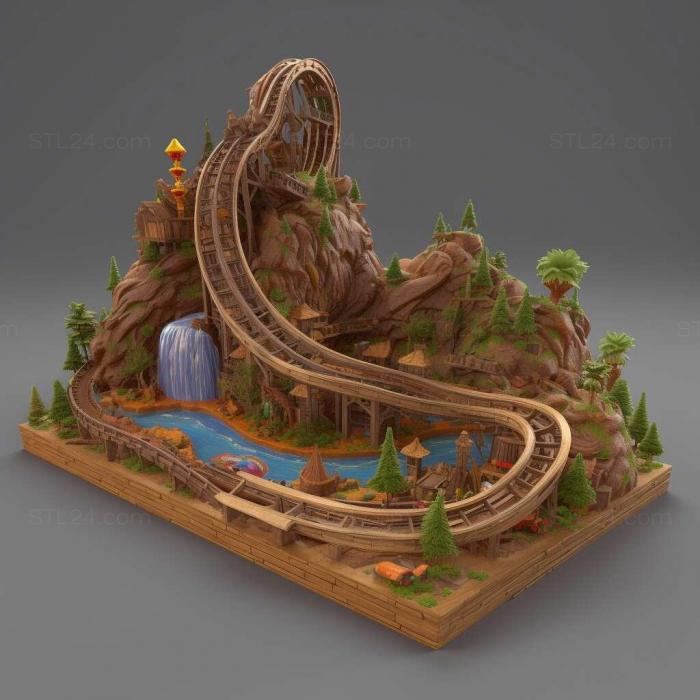 Games (RollerCoaster Tycoon 3 Soaked 4, GAMES_31836) 3D models for cnc