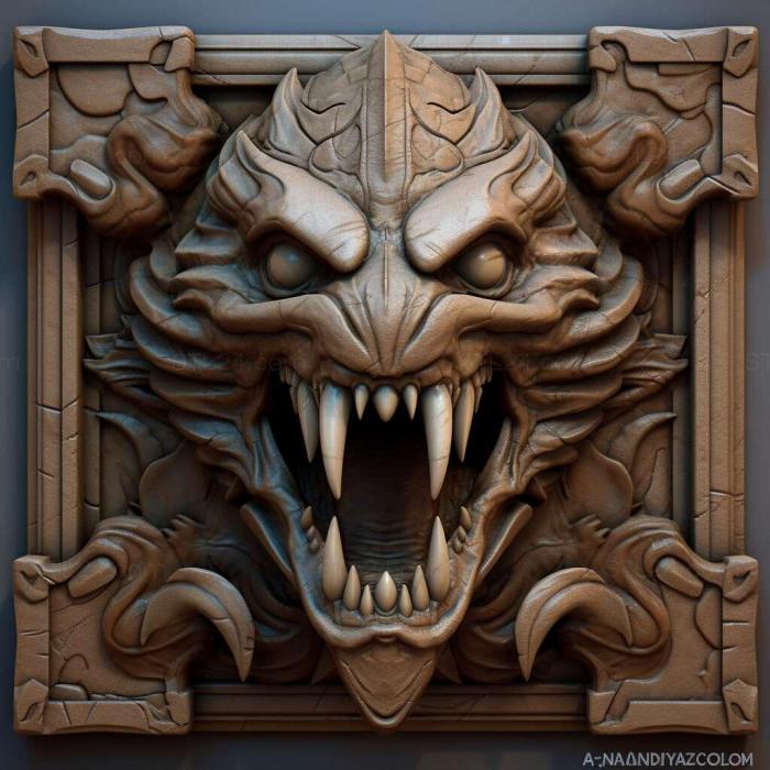 Games (Dragon Age Inquisition Jaws of Hakkon 3, GAMES_31971) 3D models for cnc
