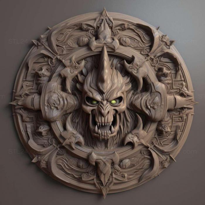 Игры (World of Warcraft Битва за Азерот 1, GAMES_32133) 3D модель для ЧПУ станка