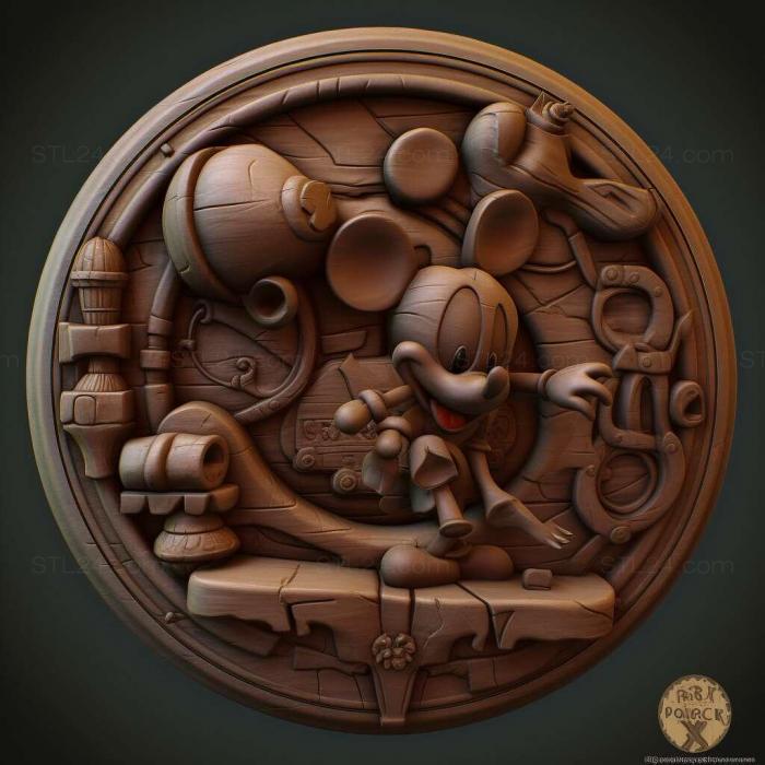 Games (Epic Mickey 2 The Power of Two 1, GAMES_32173) 3D models for cnc