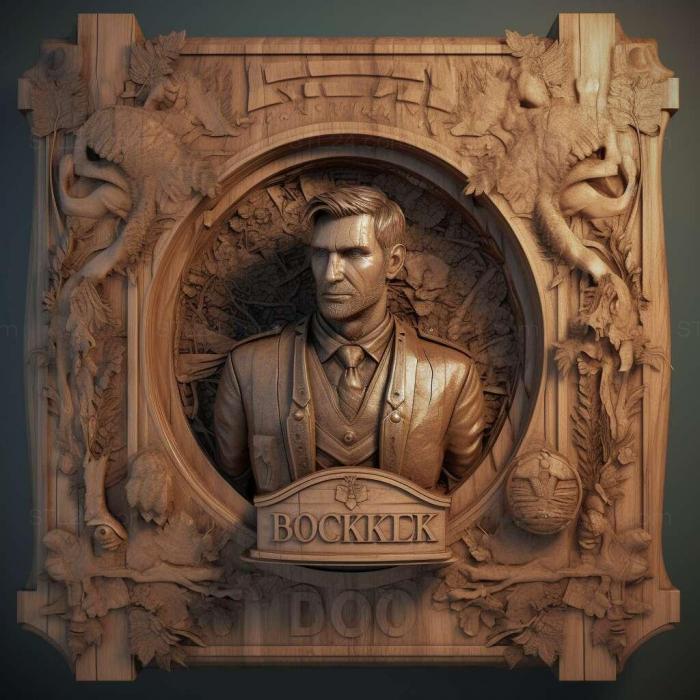 Игры (Букер Девитт BioShock конечный 4, GAMES_32592) 3D модель для ЧПУ станка