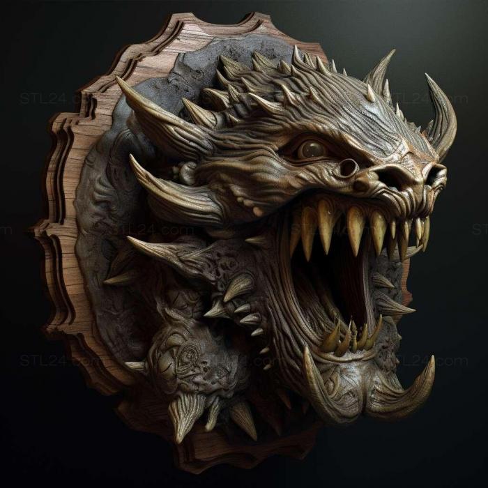 Games (Final Fantasy XV Monster of the Deep 4, GAMES_32696) 3D models for cnc