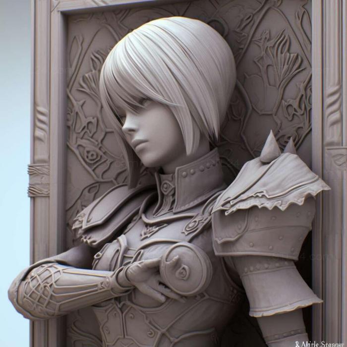 Игры (Репликант NieR ver122474487139 3, GAMES_32723) 3D модель для ЧПУ станка