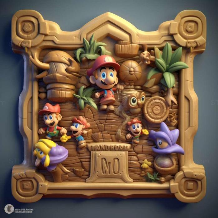 Games (Mario Party Island Tour 2, GAMES_32934) 3D models for cnc