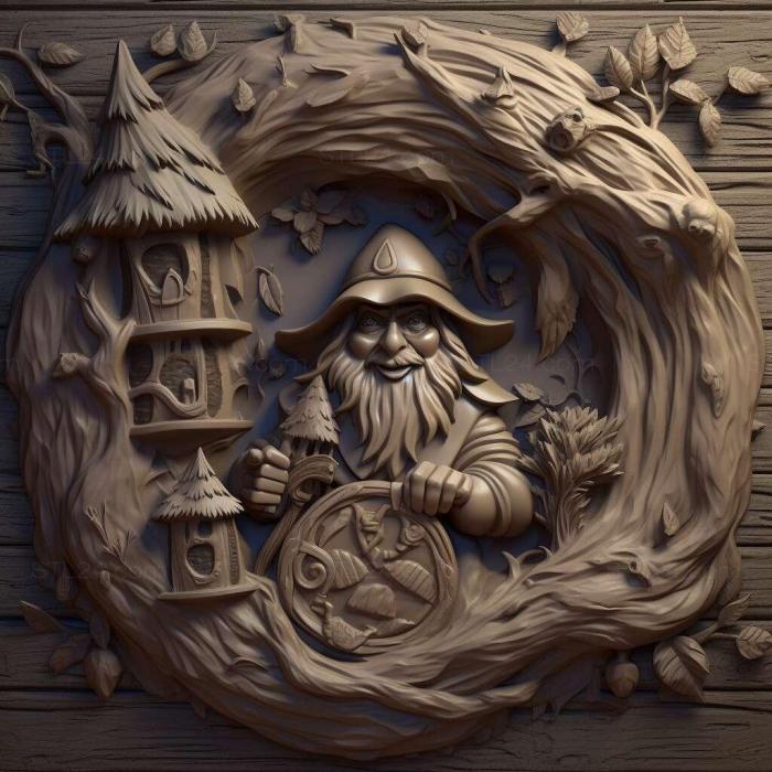 Games (Hearthstone The Witchwood 4, GAMES_32960) 3D models for cnc