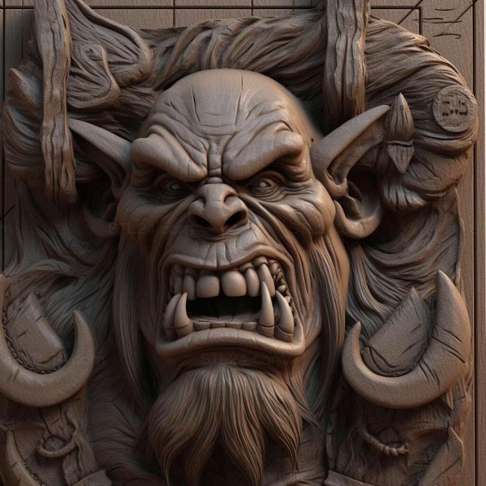 Games (Warcraft Orcs Humans 4, GAMES_33284) 3D models for cnc