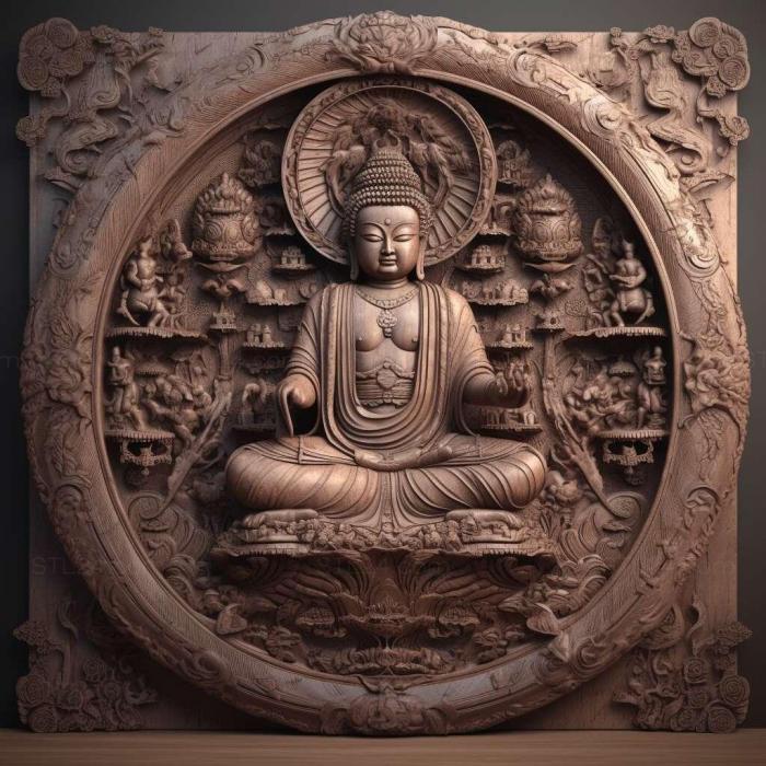 Games (Amitabha Amitayus Buddhist 2, GAMES_33602) 3D models for cnc