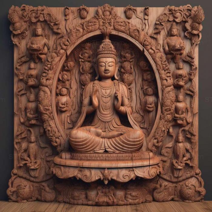 Games (Amitabha Amitayus Buddhist 4, GAMES_33604) 3D models for cnc