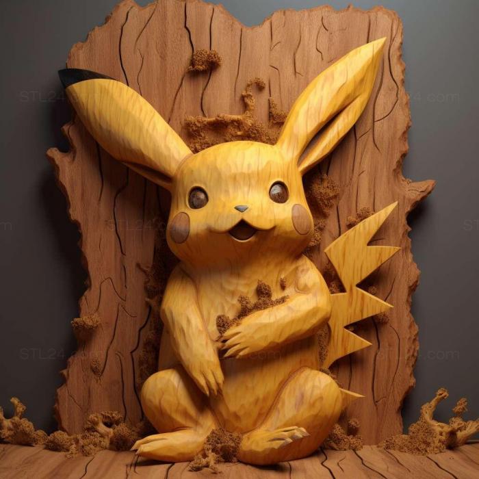 Games (st Pikachus Goodbye Foreof Pikachufrom Pokemon 4, GAMES_33792) 3D models for cnc