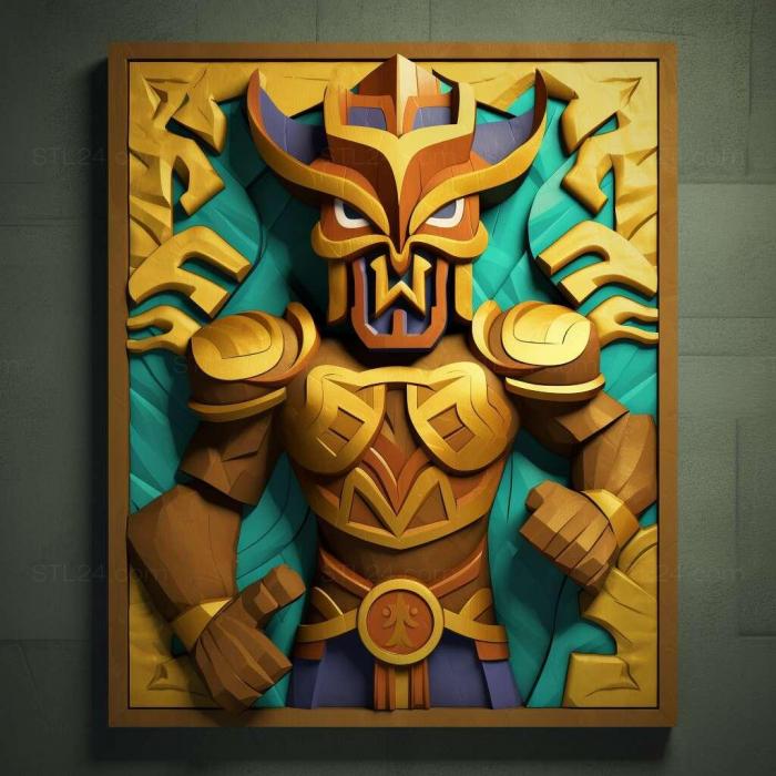 Games (Guacamelee Gold Edition 4, GAMES_3380) 3D models for cnc