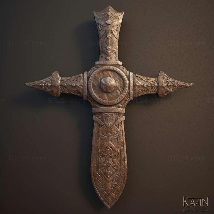 Games (KAAN Barbarians Blade 1, GAMES_34161) 3D models for cnc