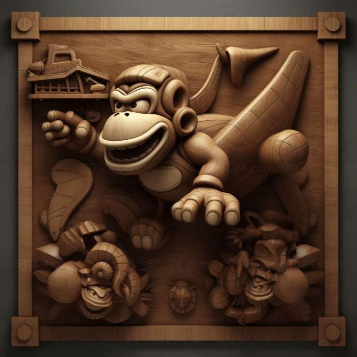 Games (Donkey Kong Jet Race 2, GAMES_34210) 3D models for cnc