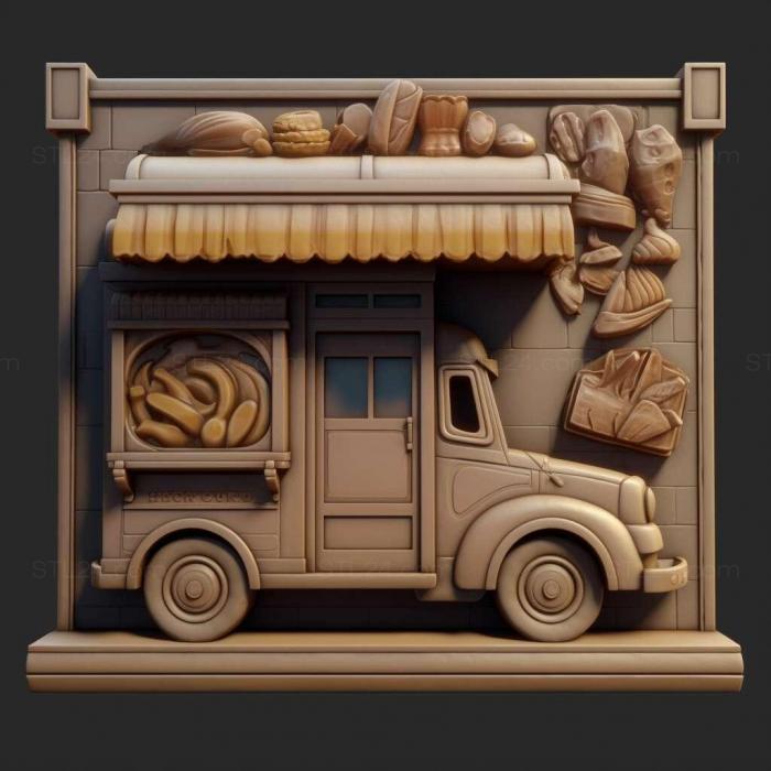 Games (Food Truck Simulator 1, GAMES_34221) 3D models for cnc