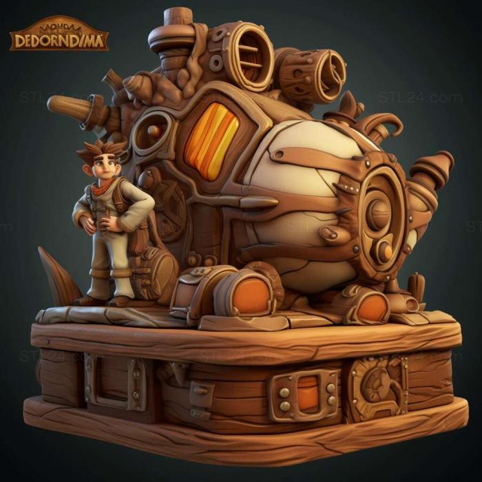 Games (Deponia 2 Explosive Adventure 1, GAMES_34309) 3D models for cnc