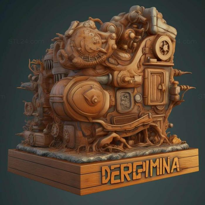 Games (Deponia 2 Explosive Adventure 2, GAMES_34310) 3D models for cnc