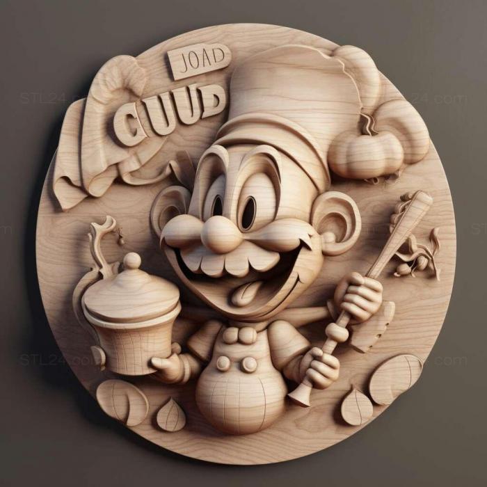 Games (Cuphead The Delicious LaCourse 3, GAMES_34411) 3D models for cnc