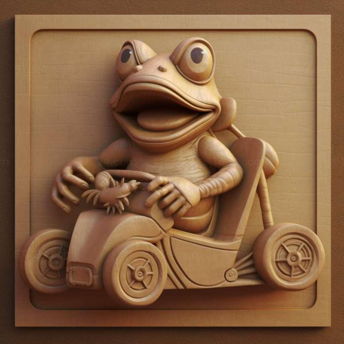 Games (Crazy Frog Racer 2 3, GAMES_34931) 3D models for cnc