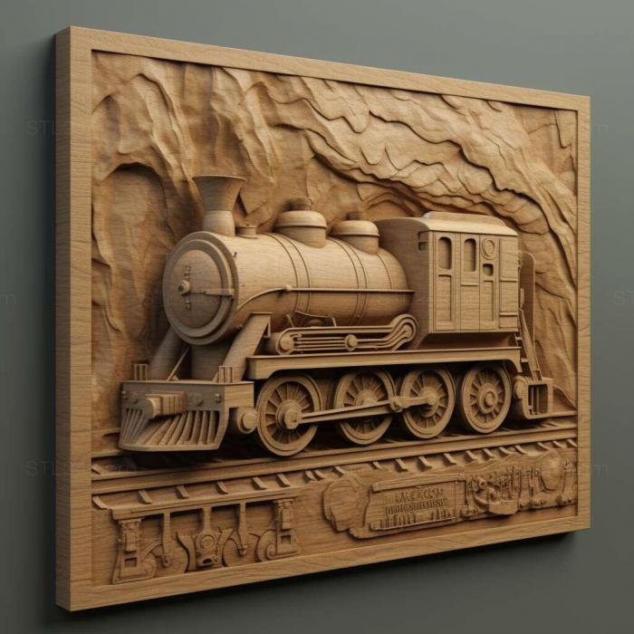 Игры (Железнодорожный симулятор Trainz 2019 4, GAMES_35240) 3D модель для ЧПУ станка